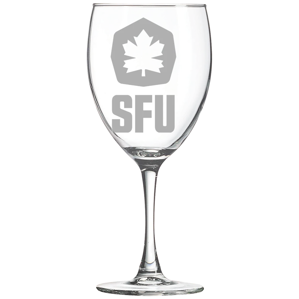 Simon Fraser University Polar Camel 10 1/2 oz. Wine Glass