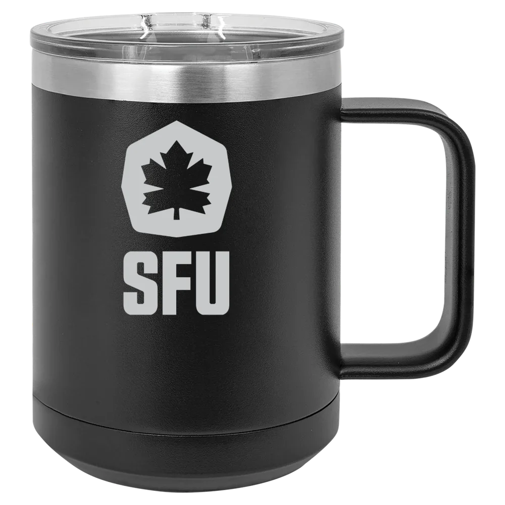Simon Fraser University Polar Camel 15 oz. Mug with Slider Lid
