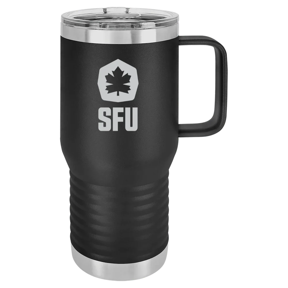 Simon Fraser University Polar Camel 20 oz. Travel Mug with Slider Lid