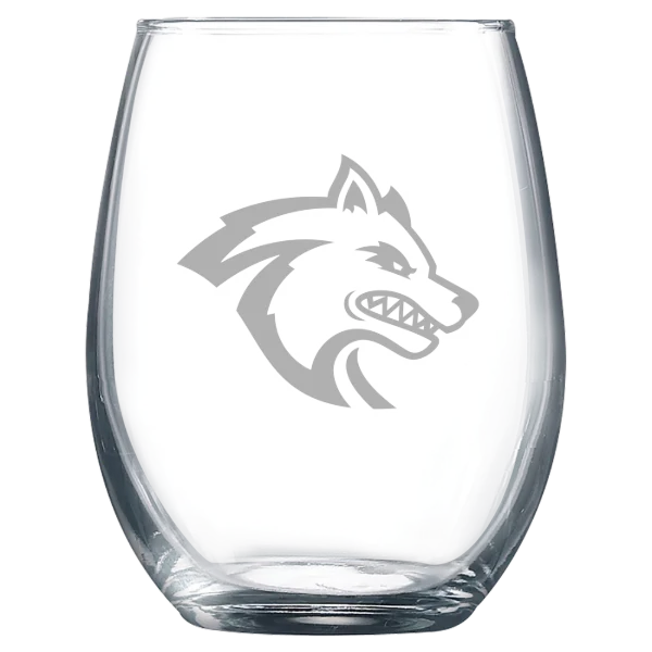 Sonoma State University Polar Camel 9 oz. Stemless Wine Glass