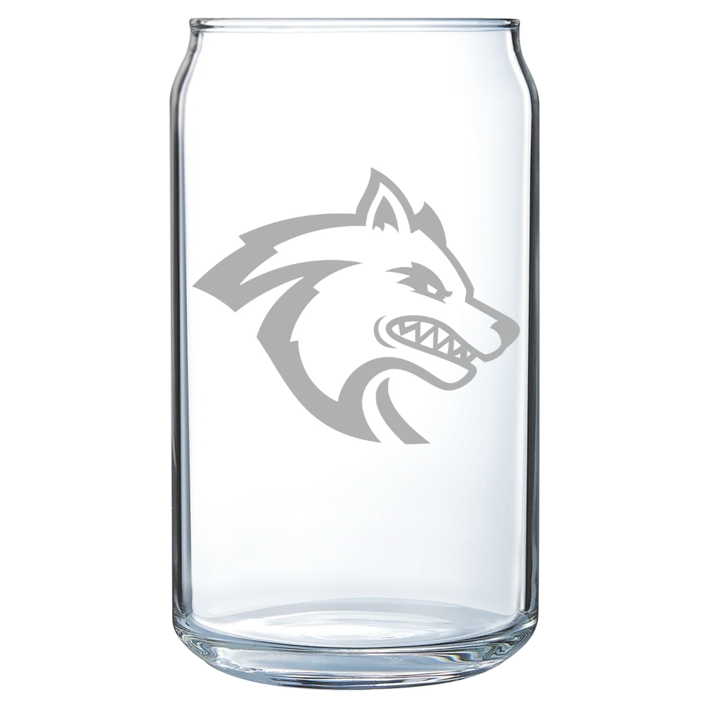 Sonoma State University Polar Camel 16 oz. Can Glass