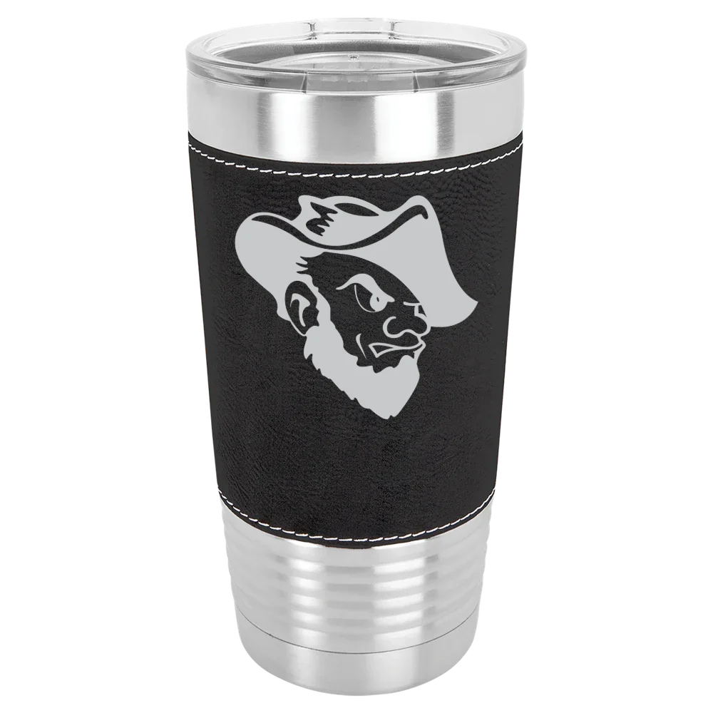 South Dakota School of Mines & Technology Polar Camel 20 oz. Leatherette Grip Tumbler with Standard Lid