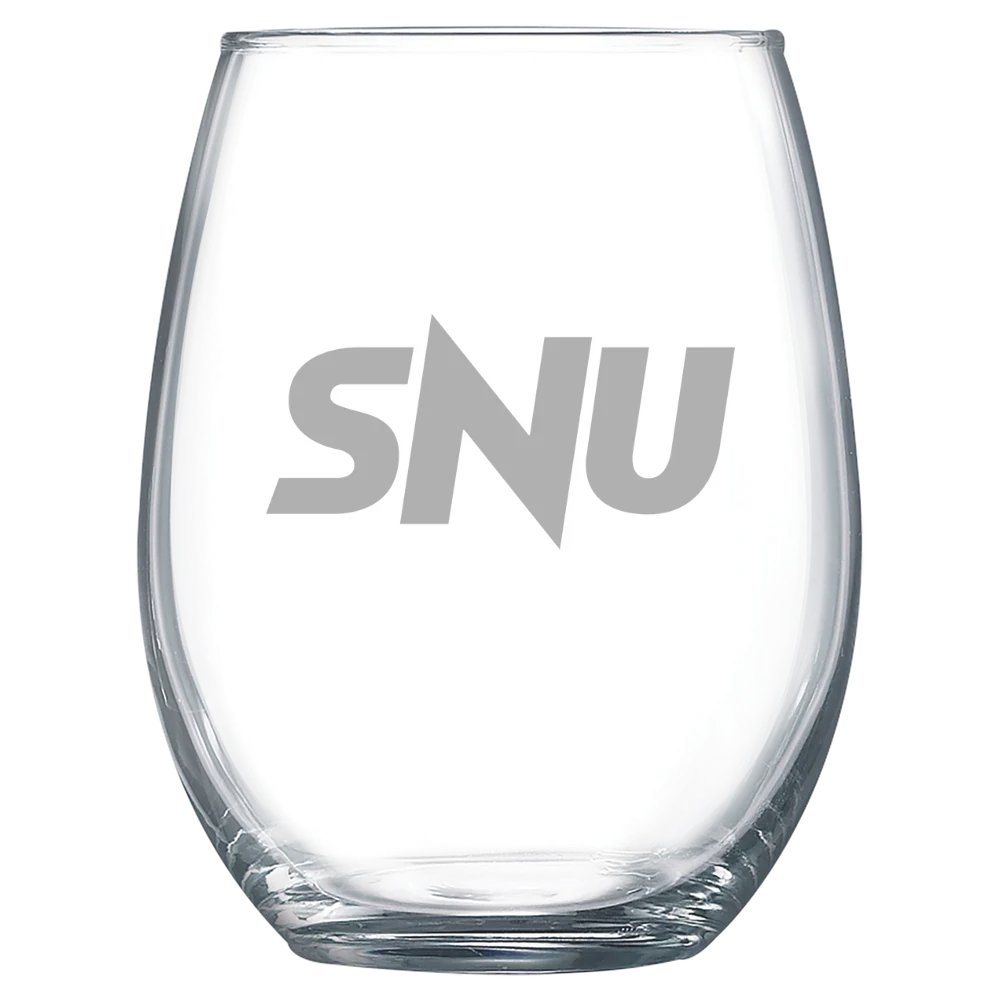 Southern Nazarene University Polar Camel 15 oz. Stemless Wine Glass