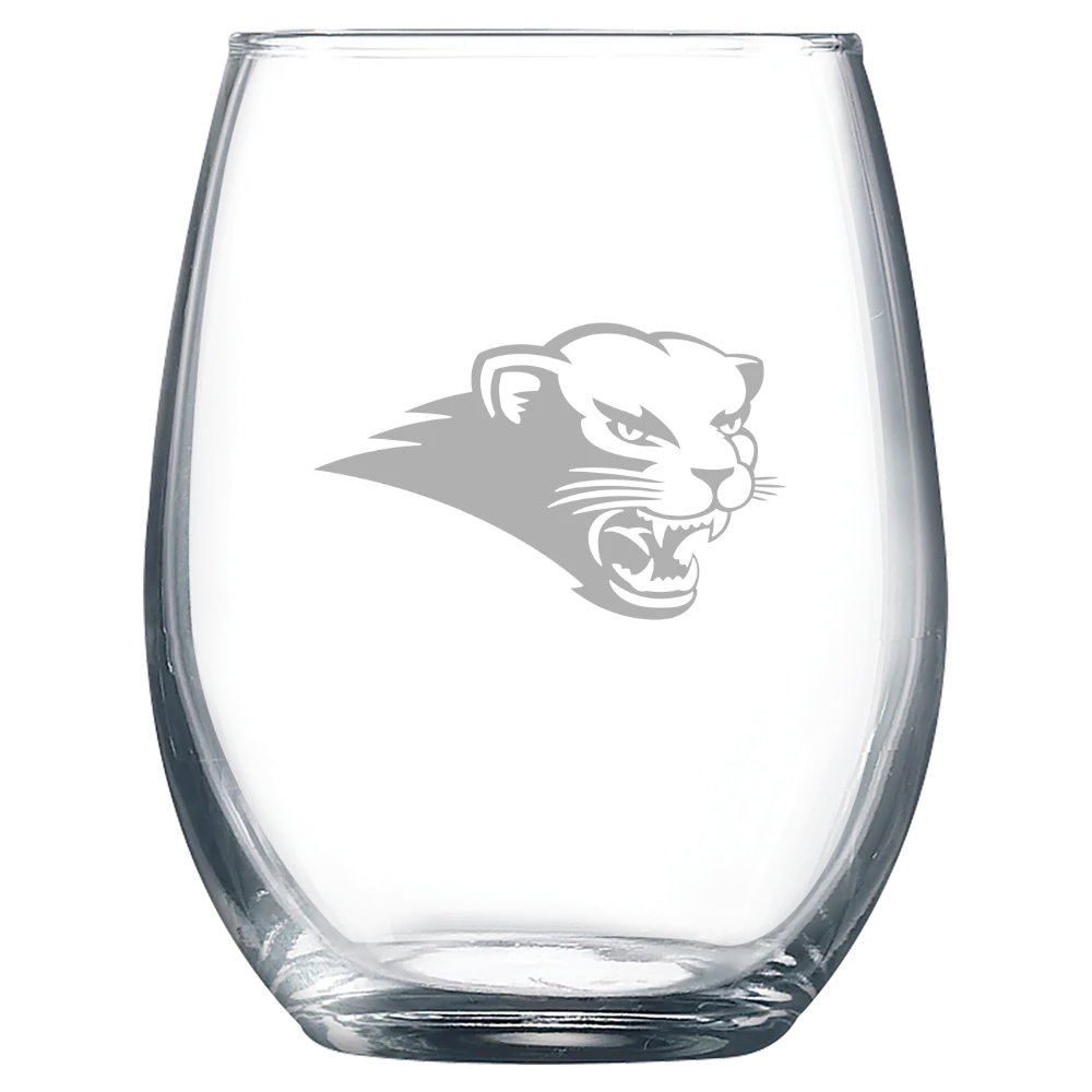 Southwest Baptist University Polar Camel 9 oz. Stemless Wine Glass