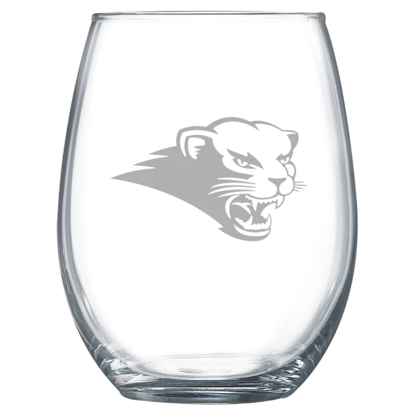 Southwest Baptist University Polar Camel 15 oz. Stemless Wine Glass