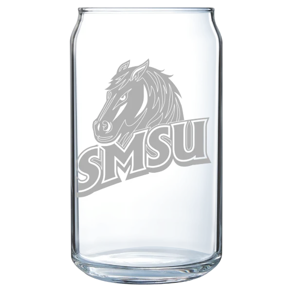 Southwest Minnesota State University Polar Camel 16 oz. Can Glass