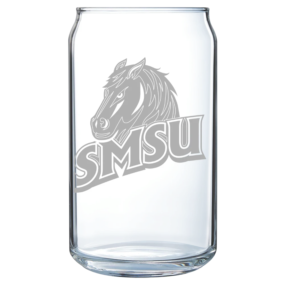 Southwest Minnesota State University Polar Camel 16 oz. Can Glass