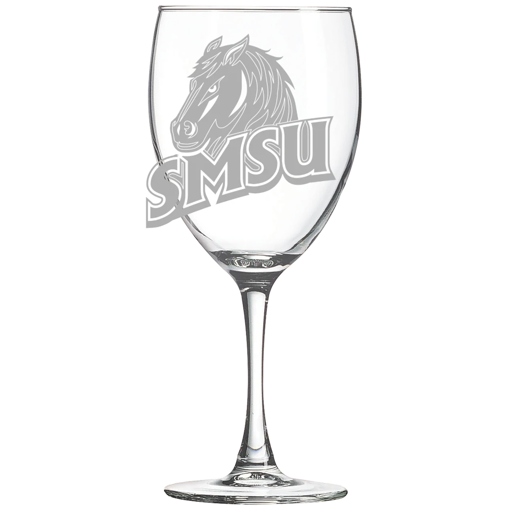 Southwest Minnesota State University Polar Camel 10 1/2 oz. Wine Glass