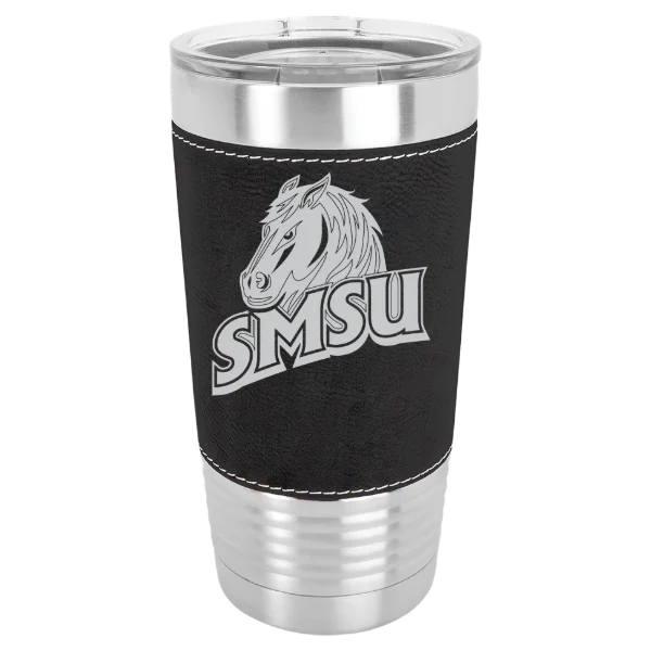 Southwest Minnesota State University Polar Camel 20 oz. Leatherette Grip Tumbler with Standard Lid