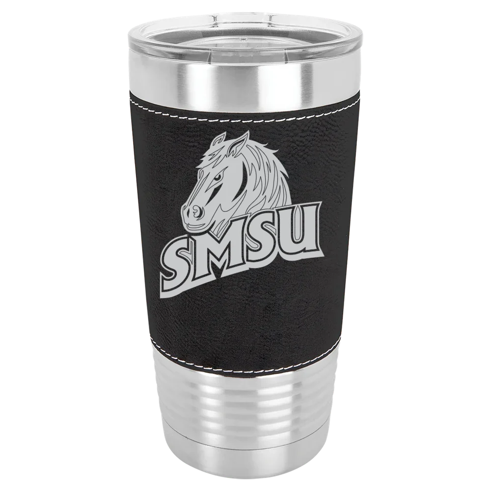 Southwest Minnesota State University Polar Camel 20 oz. Leatherette Grip Tumbler with Standard Lid