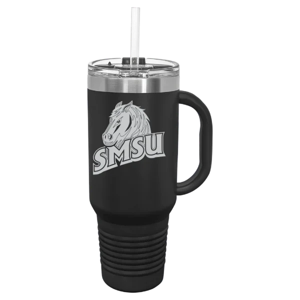 Southwest Minnesota State University Polar Camel 40 oz. Travel Mug with Snap Lid & Straw