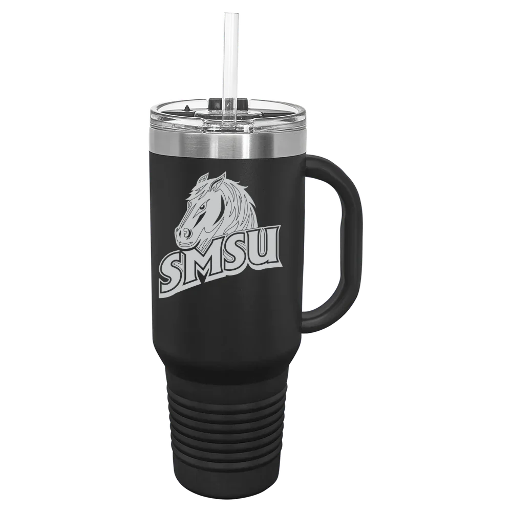 Southwest Minnesota State University Polar Camel 40 oz. Travel Mug with Snap Lid & Straw