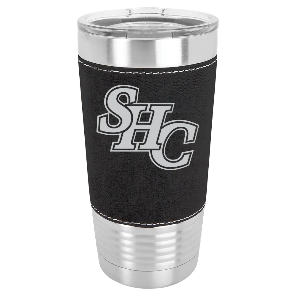 Spring Hill College Polar Camel 20 oz. Leatherette Grip Tumbler with Standard Lid