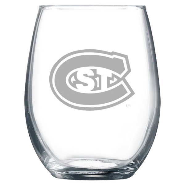 St. Cloud State University Polar Camel 9 oz. Stemless Wine Glass