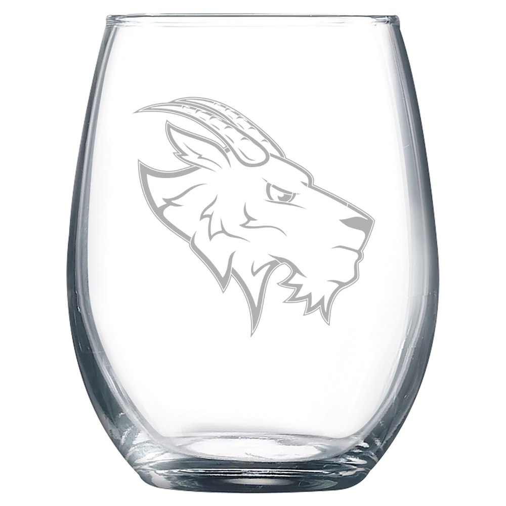 St. Edward's University Polar Camel 9 oz. Stemless Wine Glass