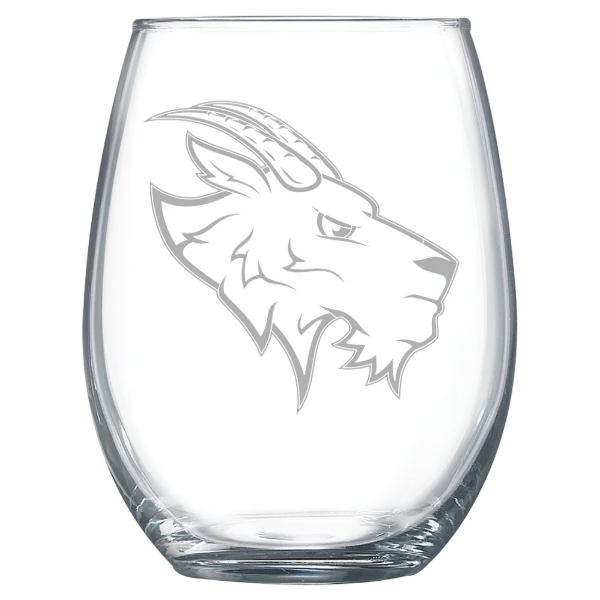 St. Edward's University Polar Camel 15 oz. Stemless Wine Glass