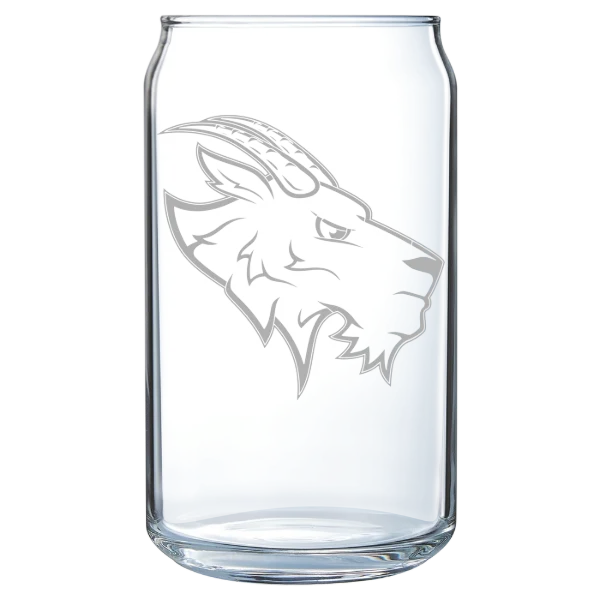 St. Edward's University Polar Camel 16 oz. Can Glass