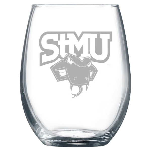 St. Mary's University (Texas) Polar Camel 9 oz. Stemless Wine Glass