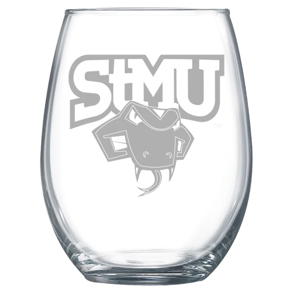 St. Mary's University (Texas) Polar Camel 15 oz. Stemless Wine Glass