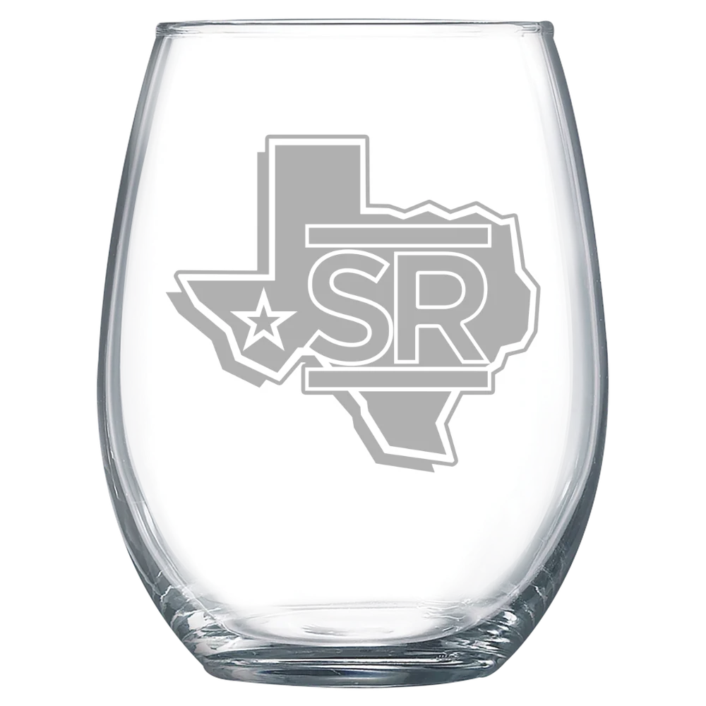 Sul Ross State University Polar Camel 15 oz. Stemless Wine Glass