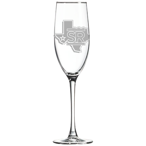 Sul Ross State University Polar Camel 8 oz. Champagne Flute
