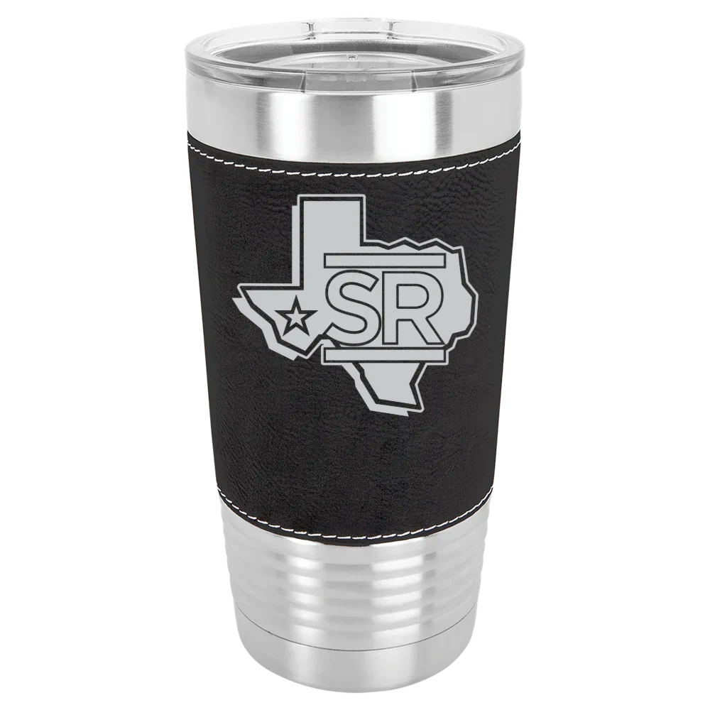 Sul Ross State University Polar Camel 20 oz. Leatherette Grip Tumbler with Standard Lid