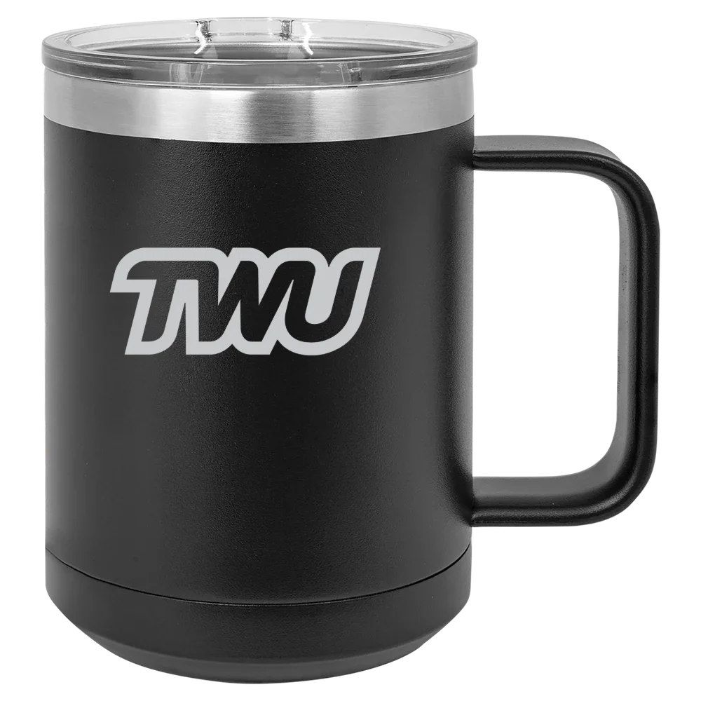 Texas Woman's University Polar Camel 15 oz. Mug with Slider Lid