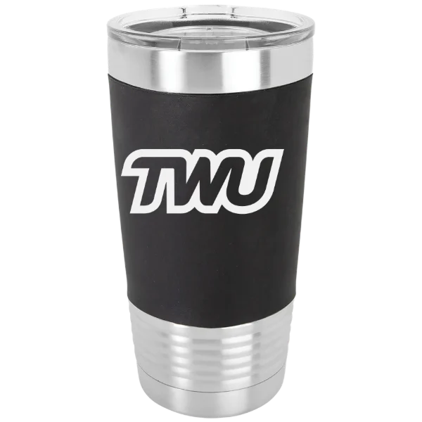 Texas Woman's University Polar Camel 20 oz. Silicone Grip Tumbler with Standard Lid