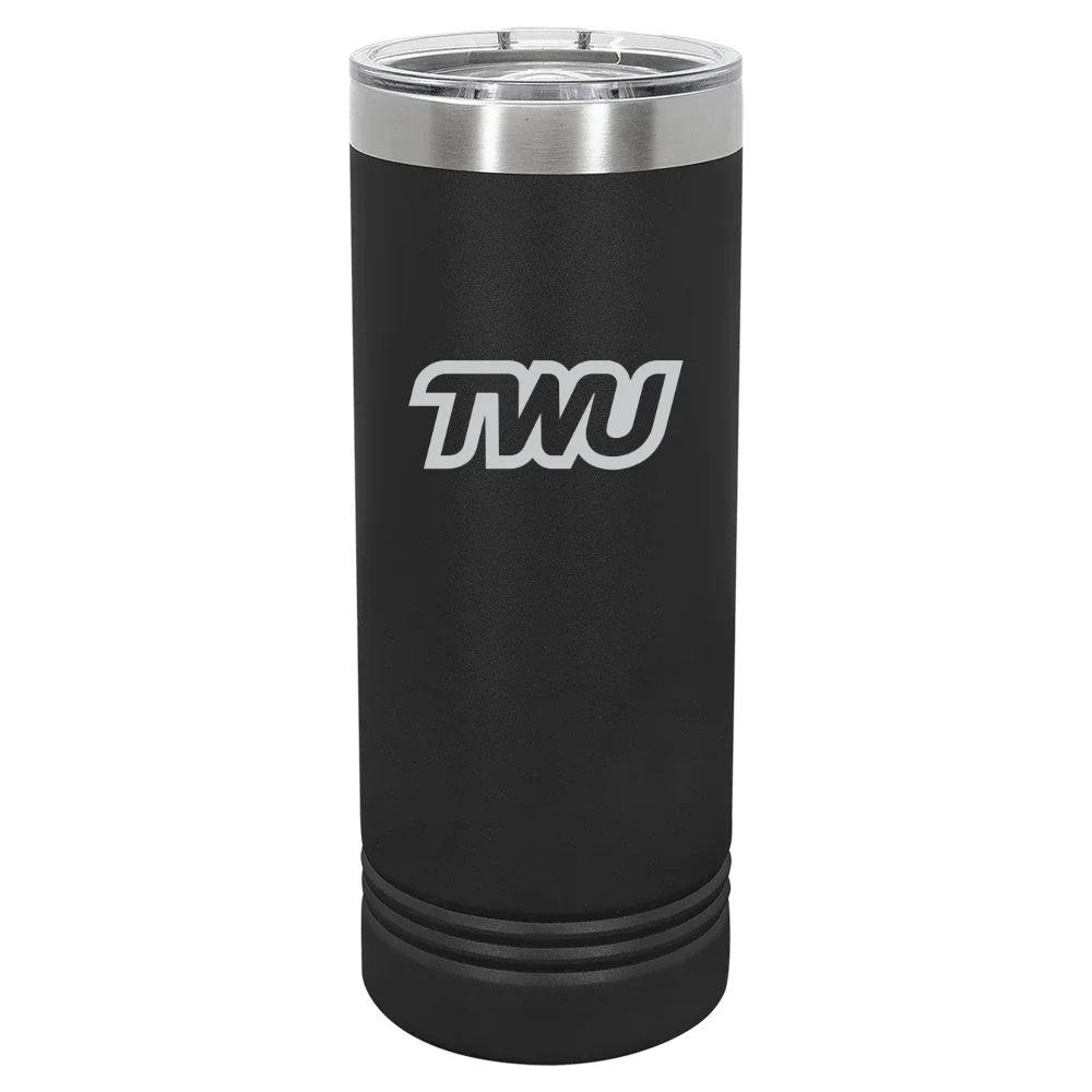 Texas Woman's University Polar Camel 22 oz. Skinny Tumbler with Slider Lid