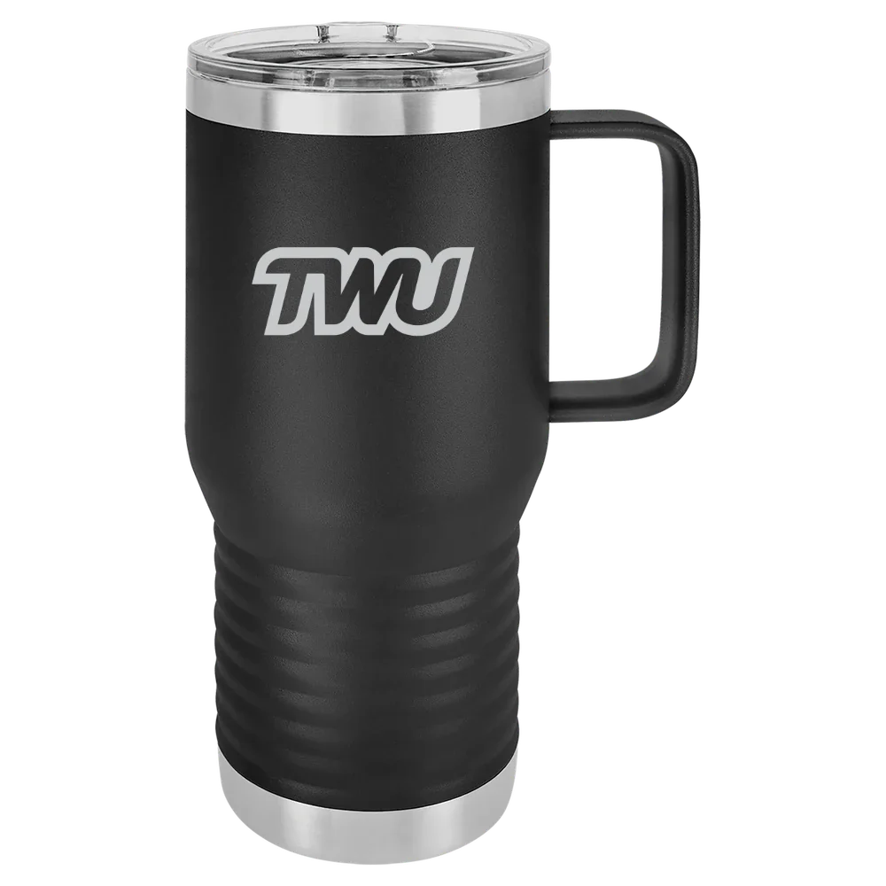 Texas Woman's University Polar Camel 20 oz. Travel Mug with Slider Lid