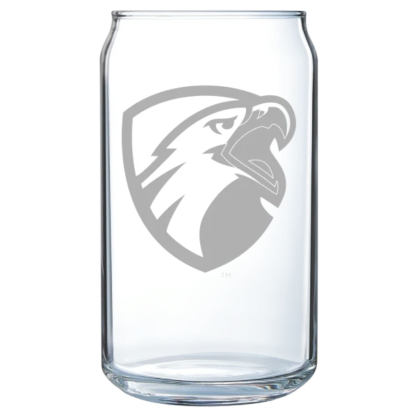 The University of Texas at Tyler Polar Camel 16 oz. Can Glass