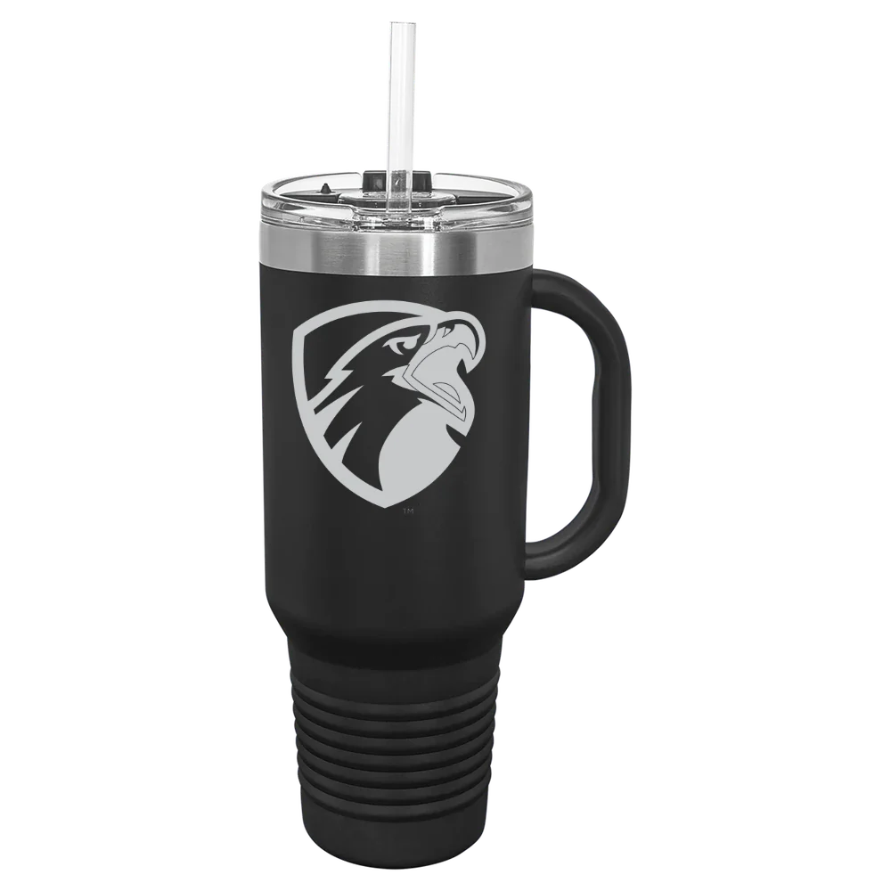 The University of Texas at Tyler Polar Camel 40 oz. Travel Mug with Snap Lid & Straw