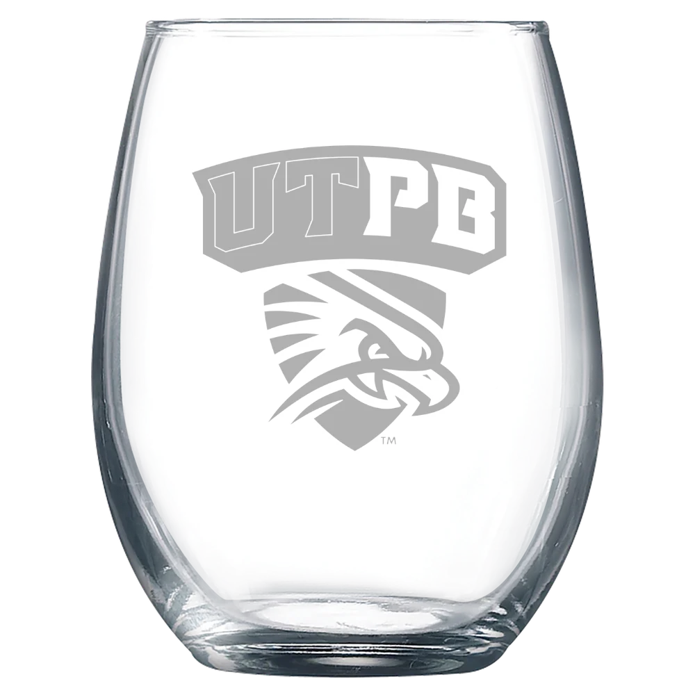 The University of Texas Permian Basin Polar Camel 9 oz. Stemless Wine Glass