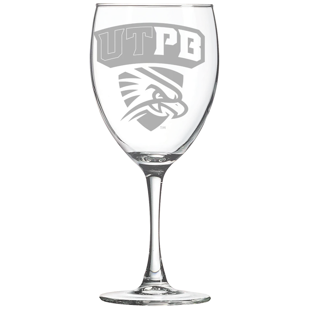 The University of Texas Permian Basin Polar Camel 10 1/2 oz. Wine Glass