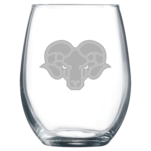 Thomas Jefferson University Polar Camel 9 oz. Stemless Wine Glass