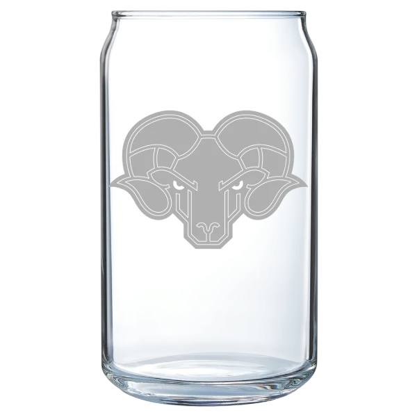 Thomas Jefferson University Polar Camel 16 oz. Can Glass