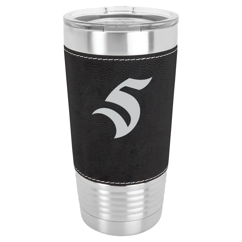 Thomas More University Polar Camel 20 oz. Leatherette Grip Tumbler with Standard Lid