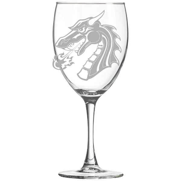 Tiffin University Polar Camel 10 1/2 oz. Wine Glass