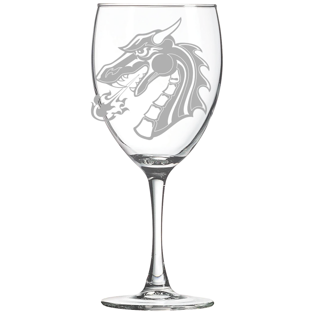 Tiffin University Polar Camel 10 1/2 oz. Wine Glass
