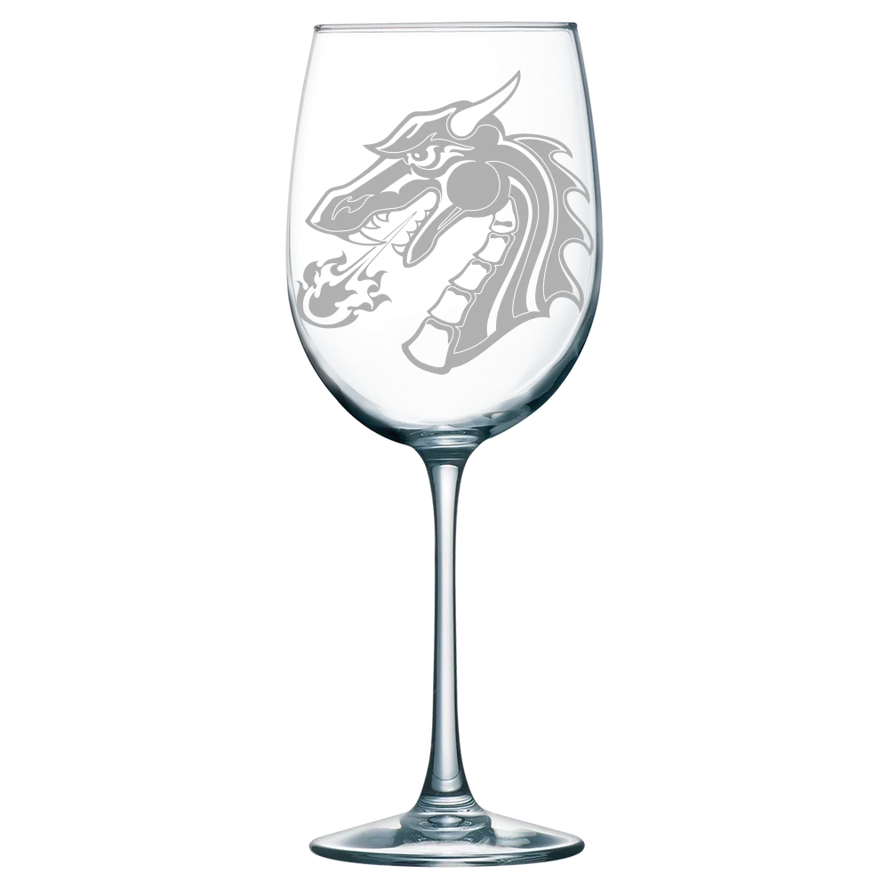 Tiffin University Polar Camel 19 oz. Wine Glass