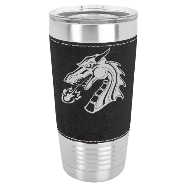 Tiffin University Polar Camel 20 oz. Leatherette Grip Tumbler with Standard Lid