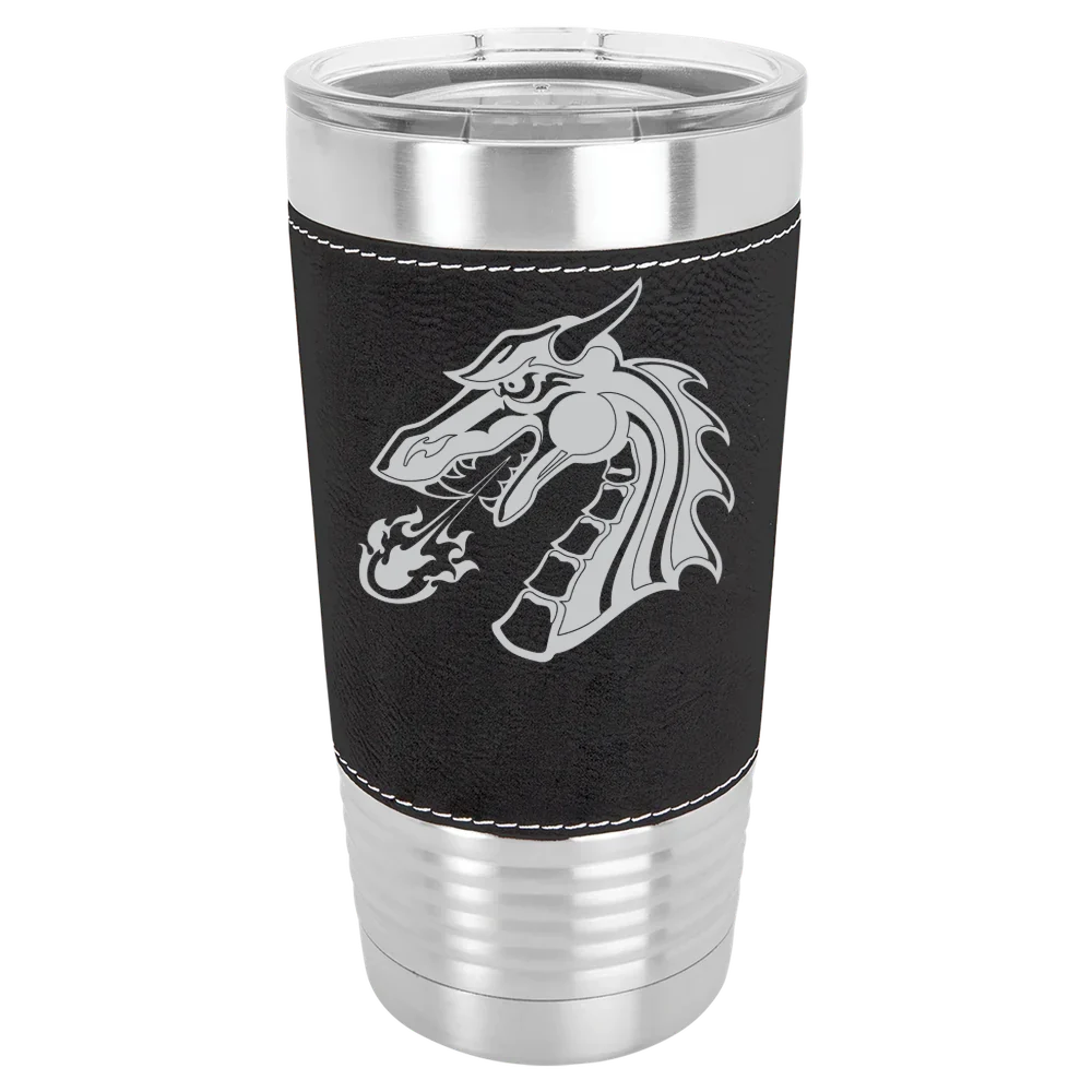 Tiffin University Polar Camel 20 oz. Leatherette Grip Tumbler with Standard Lid