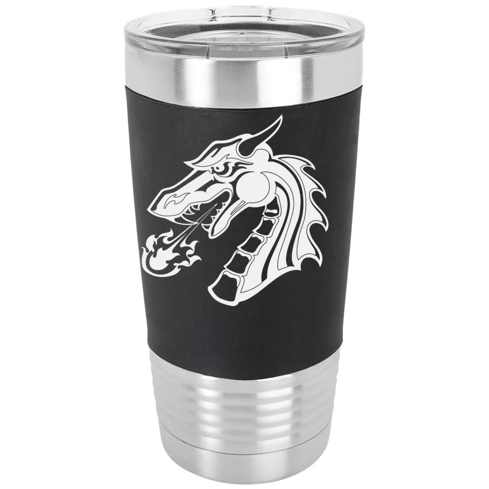 Tiffin University Polar Camel 20 oz. Silicone Grip Tumbler with Standard Lid