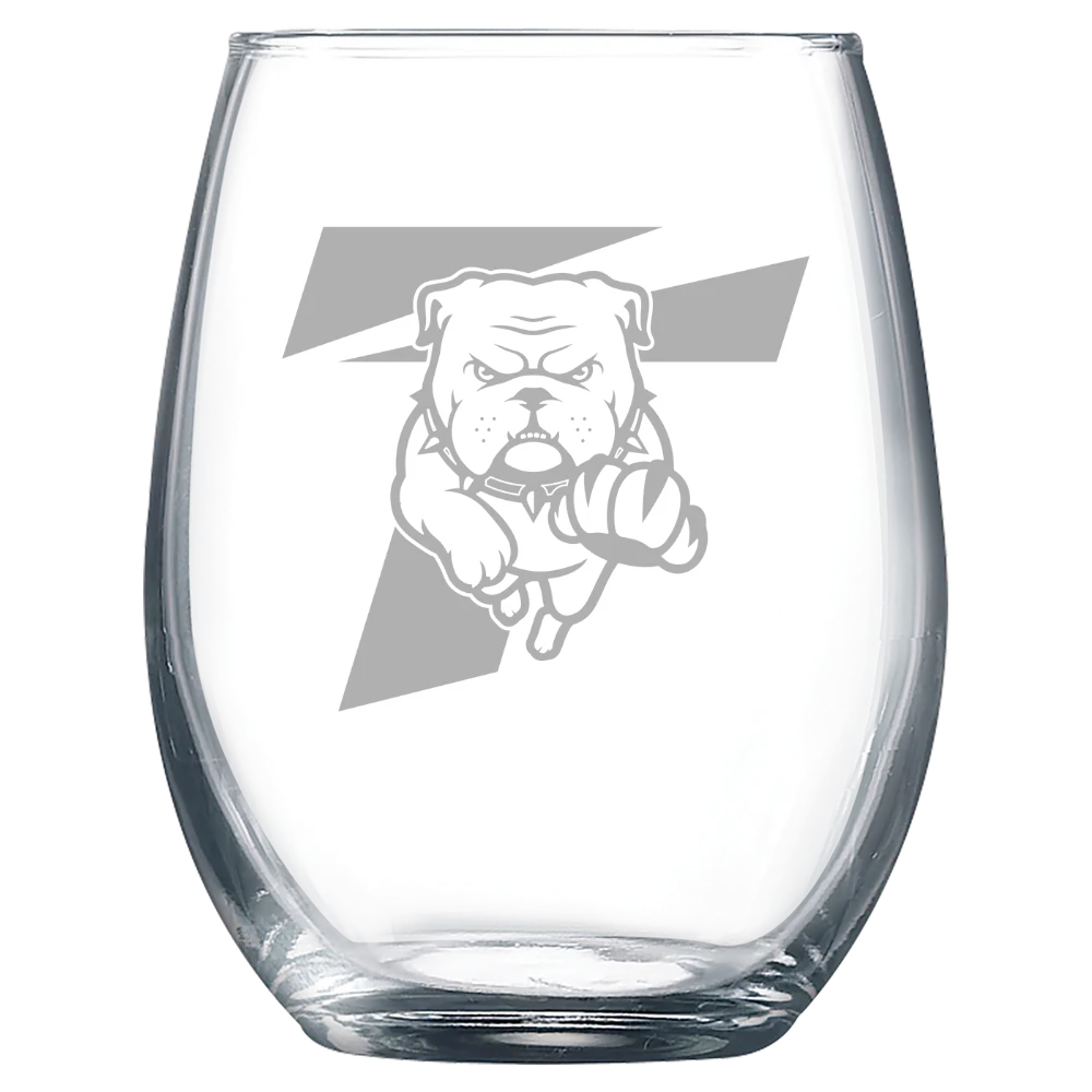 Truman State University Polar Camel 9 oz. Stemless Wine Glass