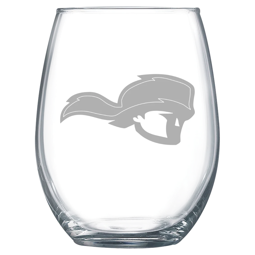 Tusculum University Polar Camel 15 oz. Stemless Wine Glass
