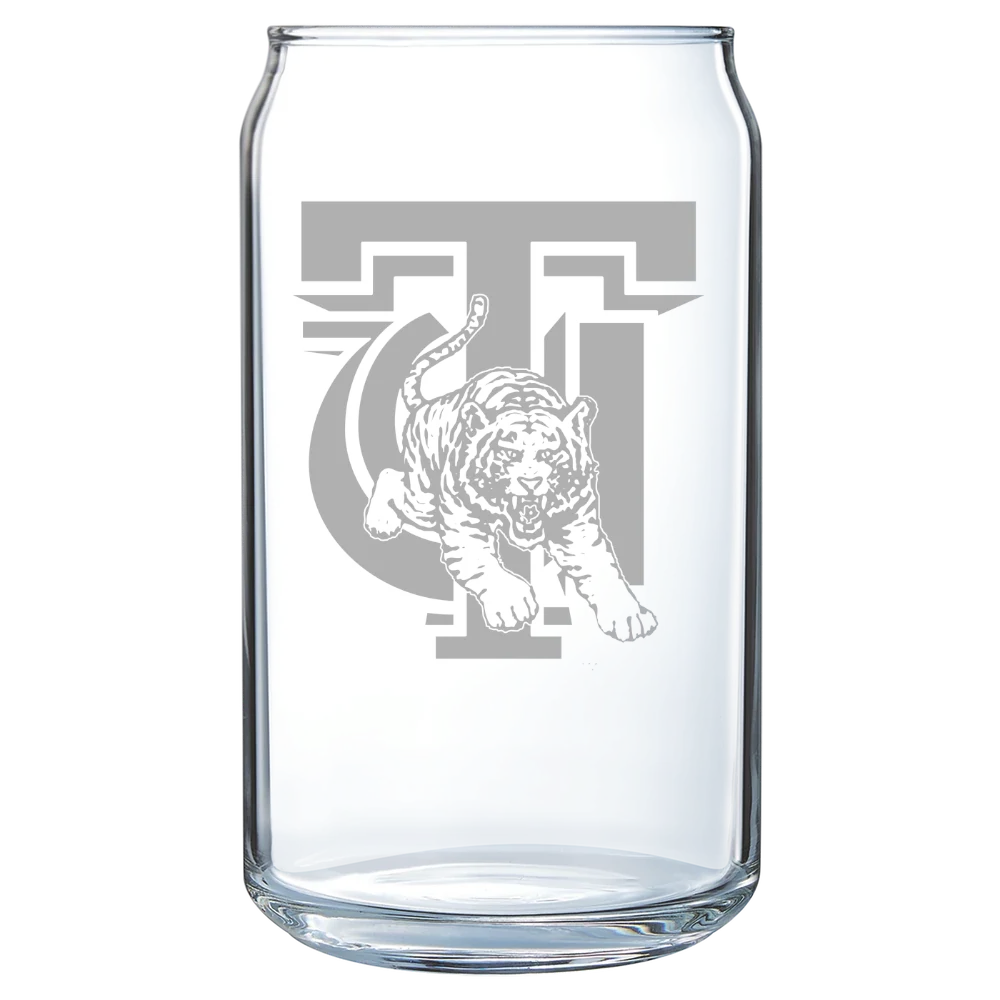 Tuskegee University Polar Camel 16 oz. Can Glass