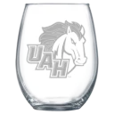University of Alabama in Huntsville Polar Camel 15 oz. Stemless Wine Glass
