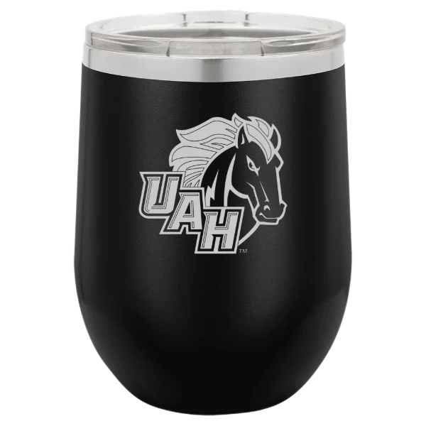 University of Alabama in Huntsville Polar Camel 12 oz. Stemless Wine Tumbler
