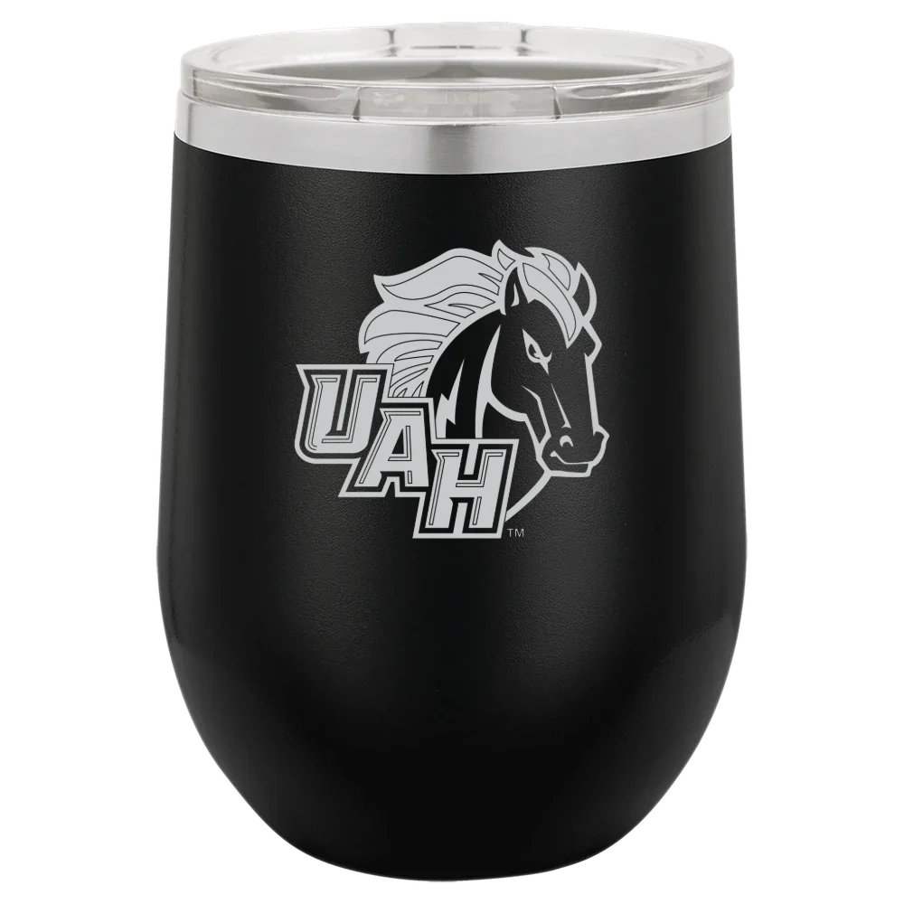 University of Alabama in Huntsville Polar Camel 12 oz. Stemless Wine Tumbler