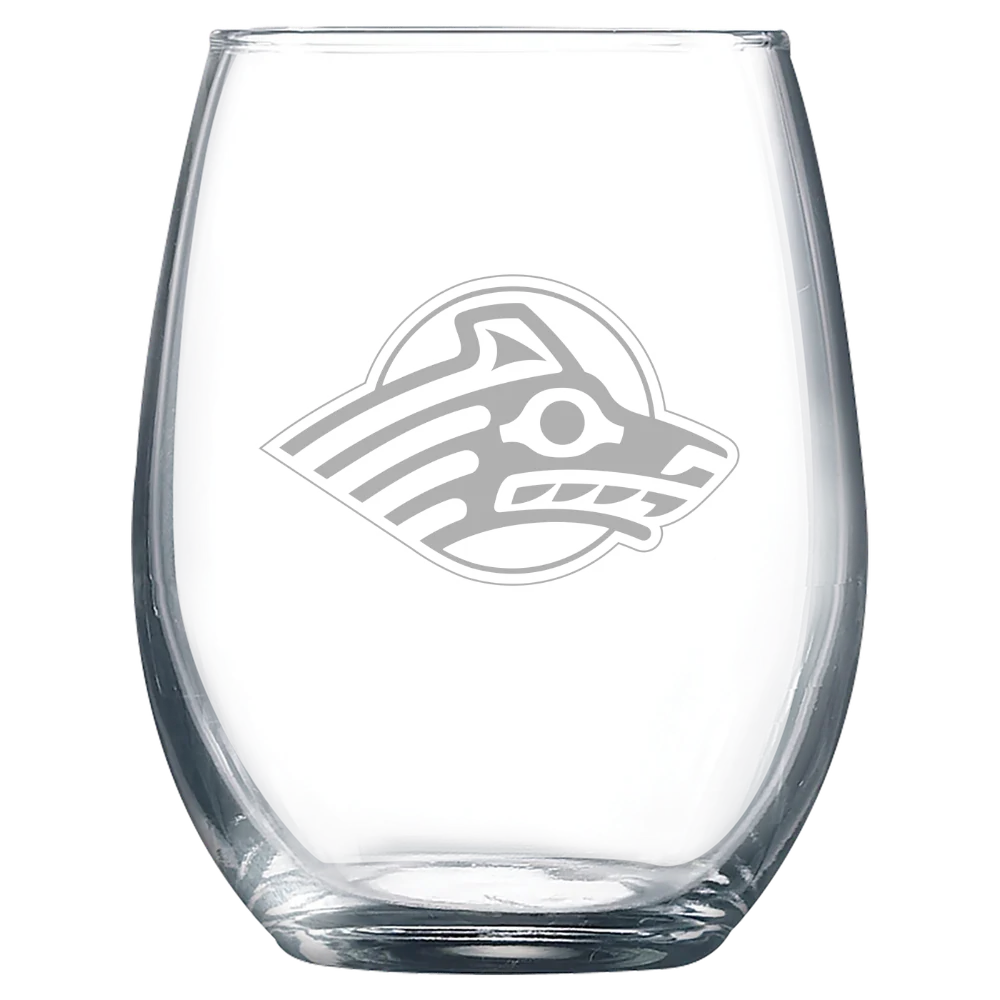 University of Alaska Anchorage Polar Camel 9 oz. Stemless Wine Glass